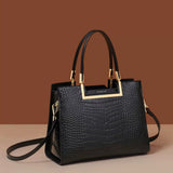 Crocodile leather fashion bag