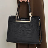 Crocodile leather fashion bag