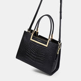 Crocodile leather fashion bag